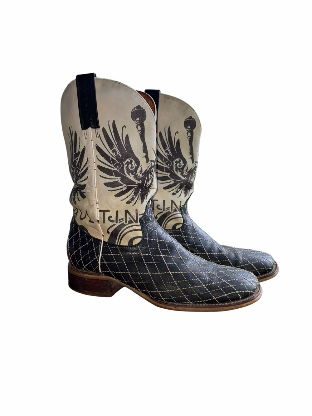 Tin Haul “Toastin With Liberty” Graphic Cowboy Boots